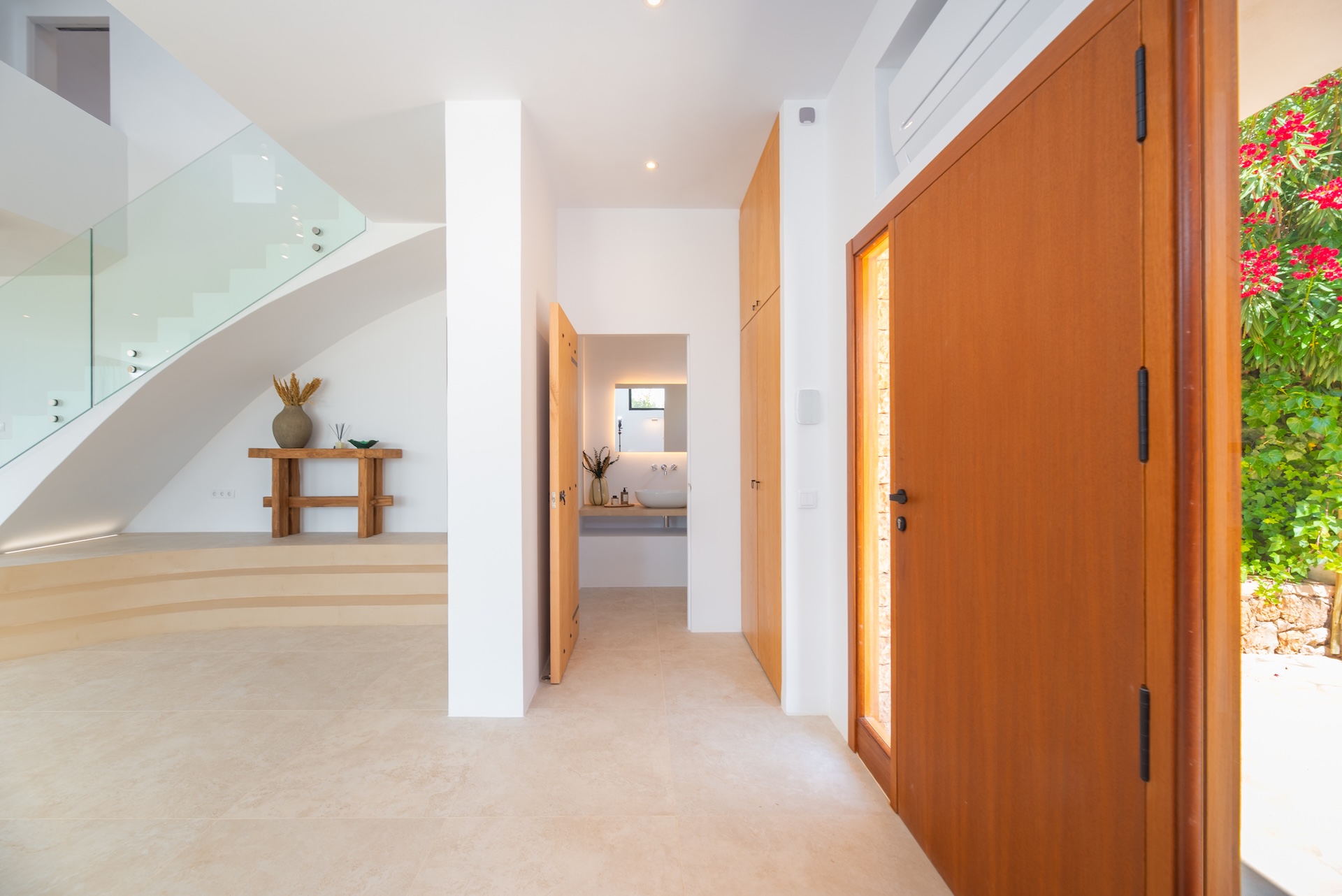 Resa estates Ibiza for sale modern villa martinet views entrance.jpg